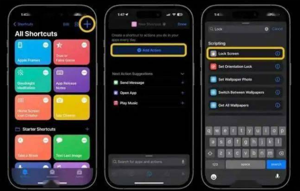 土默特右苹果14锁屏维修店分享iPhone14升级iOS16.4后如何创建锁屏快捷方式 