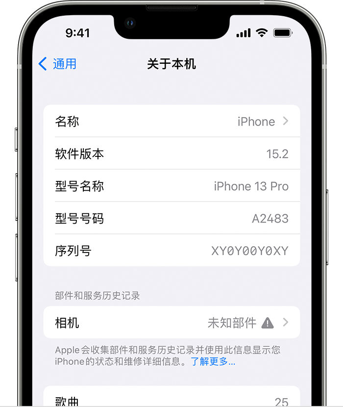 土默特右苹果维修分享iPhone 出现提示相机“未知部件”是什么原因？ 