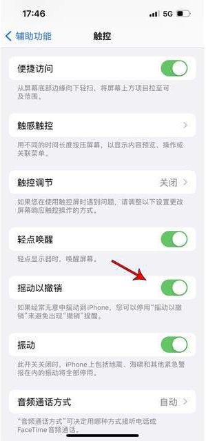 土默特右苹果手机维修分享iPhone手机如何设置摇一摇删除文字 